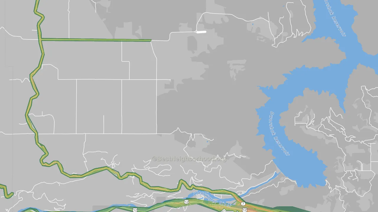 Teakean, ID Map of Noise Levels in Teakean