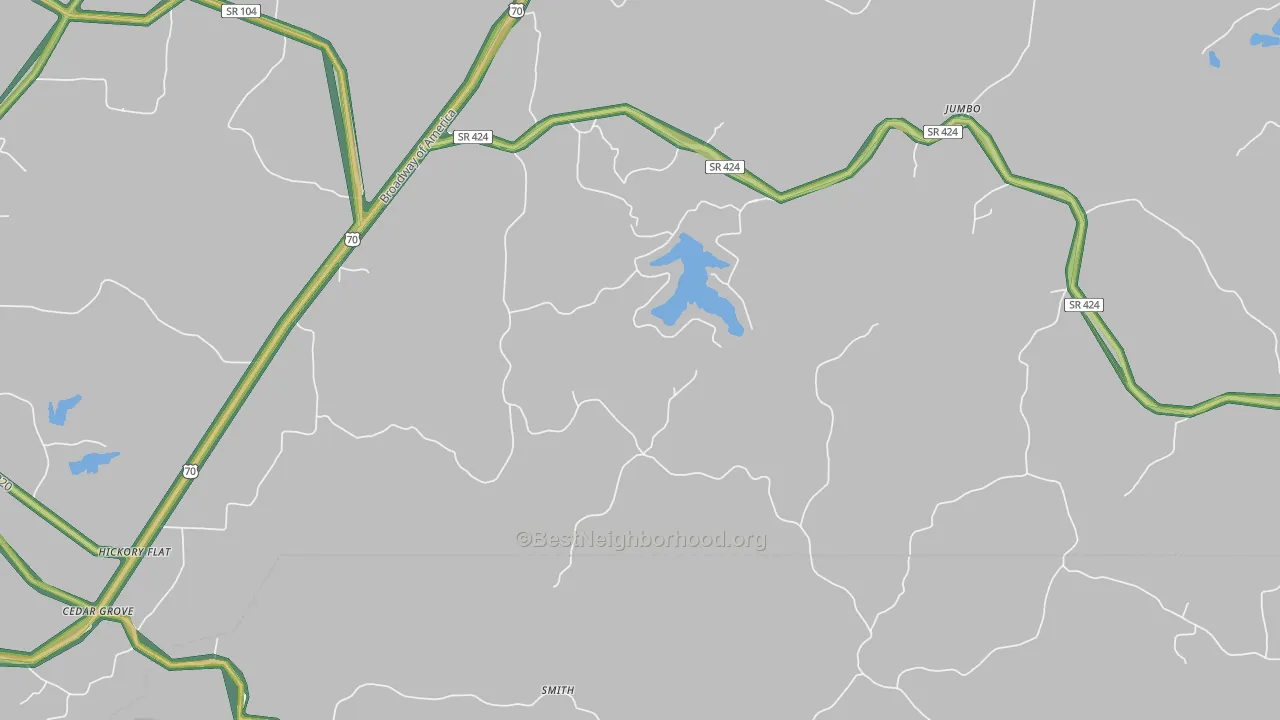 Terry, TN Map of Noise Levels in Terry