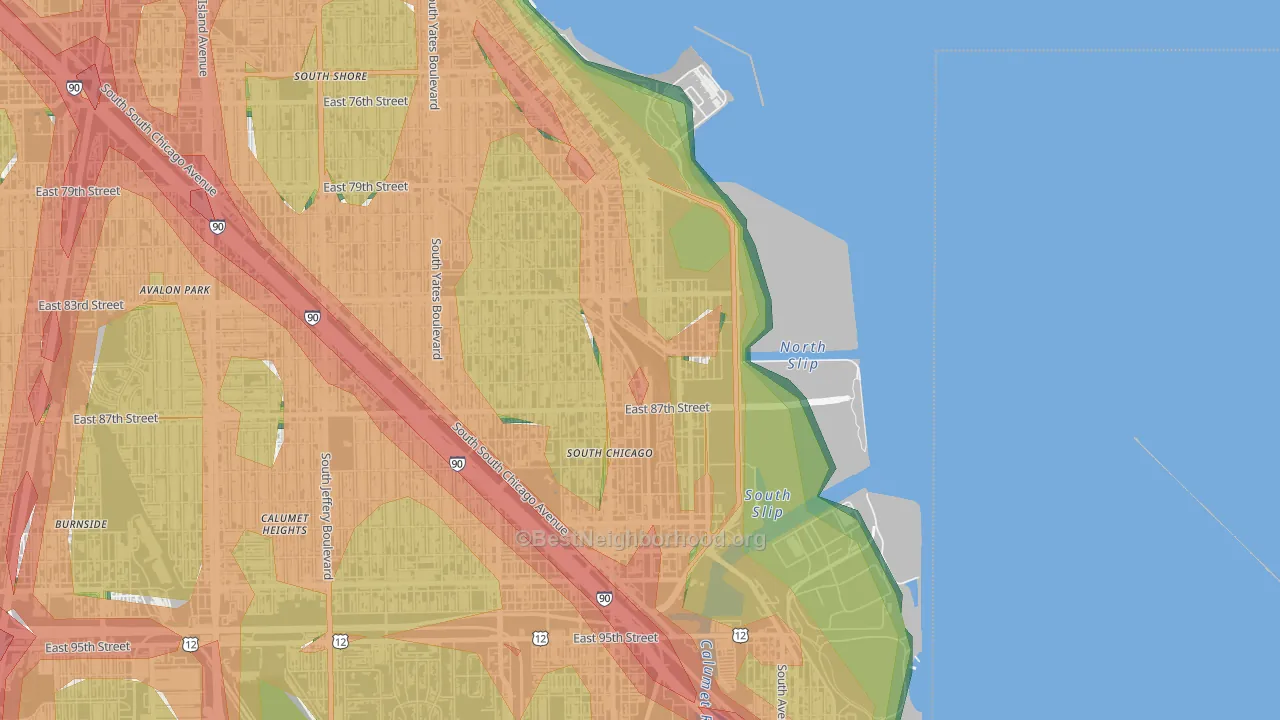 The Bush, Chicago, IL Map of Noise Levels in The Bush