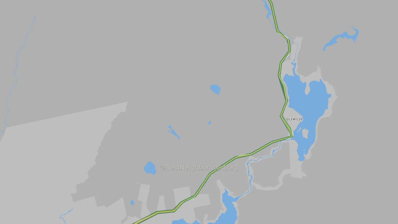 The Glen, NH Map of Noise Levels in The Glen
