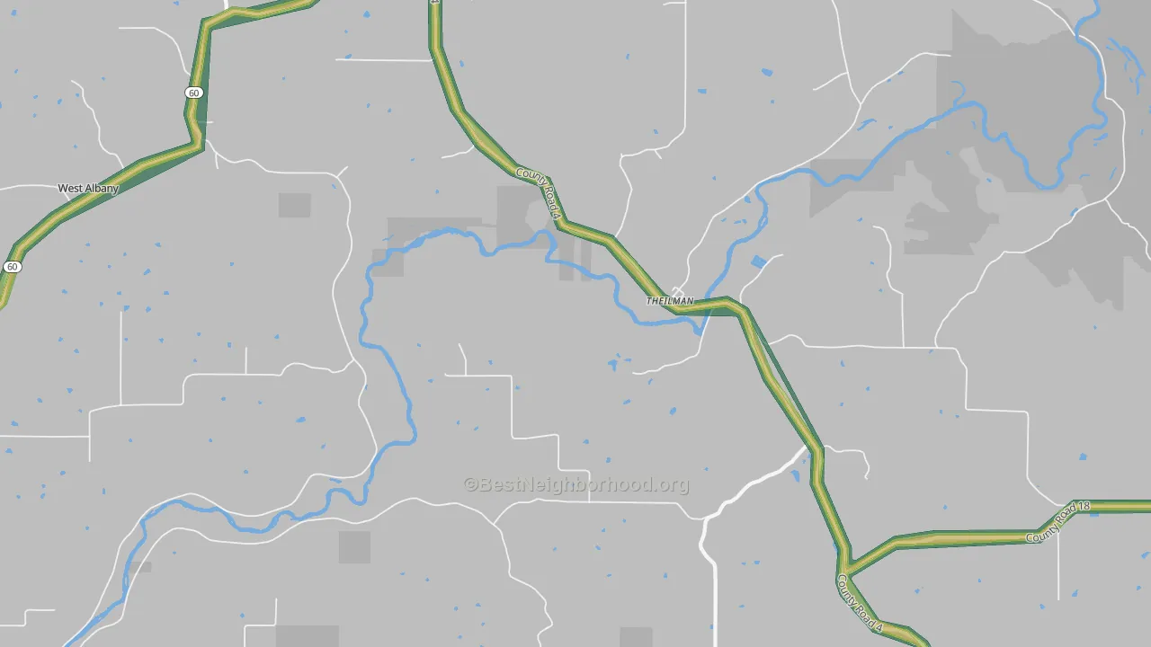 Theilman, MN Map of Noise Levels in Theilman