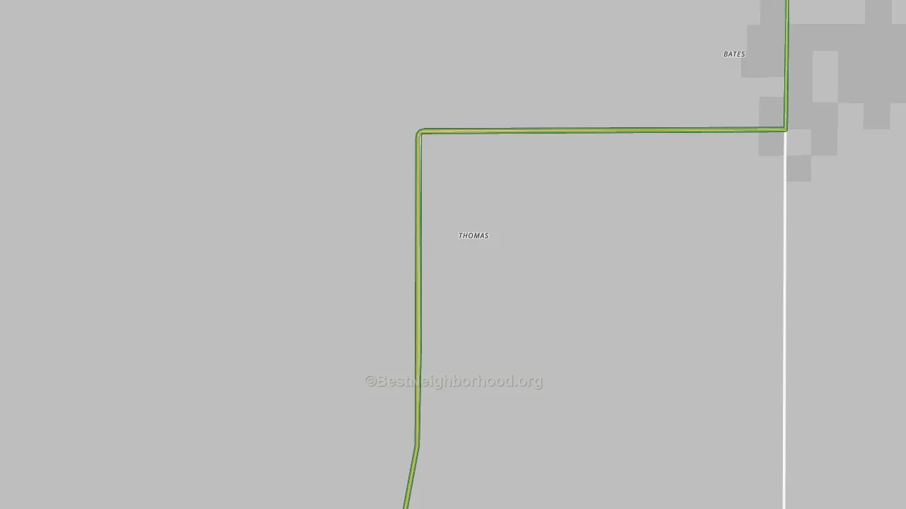 Thomas, NM Map of Noise Levels in Thomas