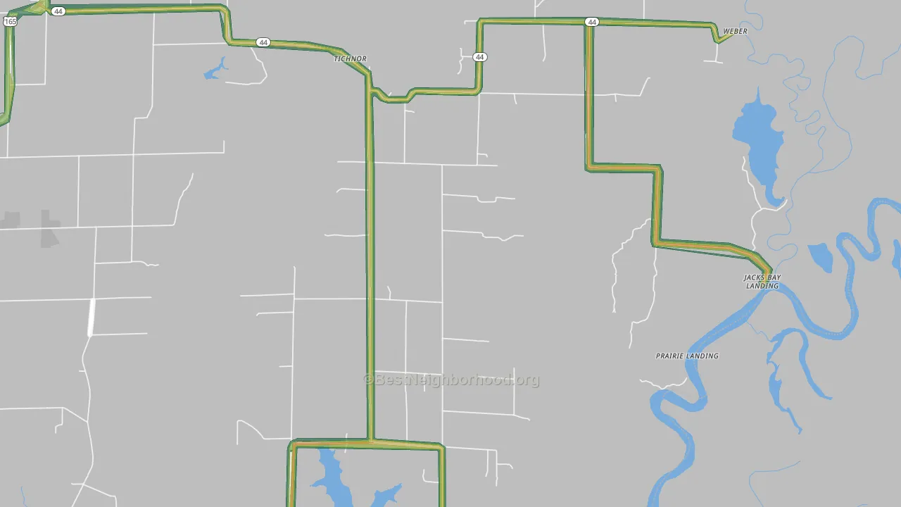 Tichnor, AR Map of Noise Levels in Tichnor