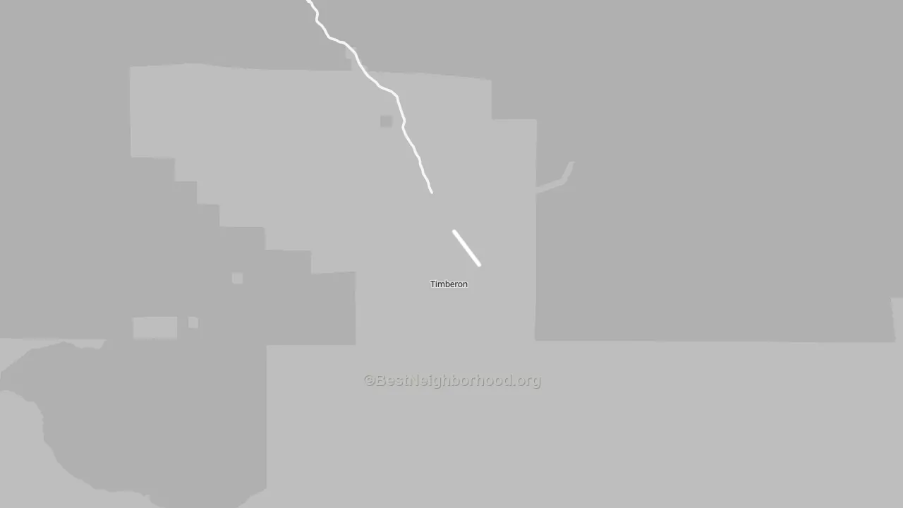 Timberon, NM Map of Noise Levels in Timberon