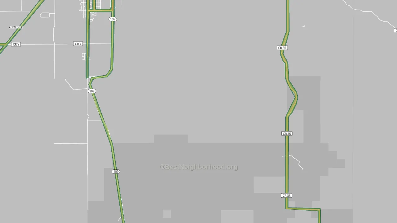 Timpas, CO Map of Noise Levels in Timpas