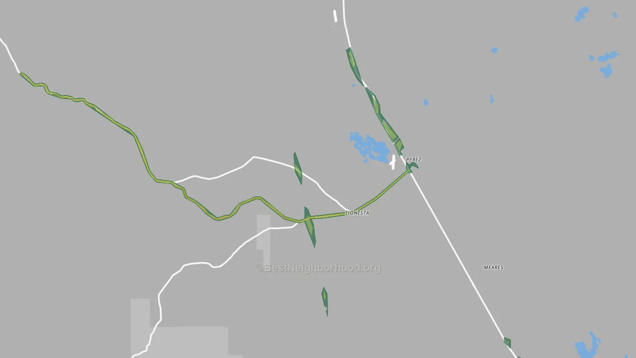 Tionesta, CA Map of Noise Levels in Tionesta