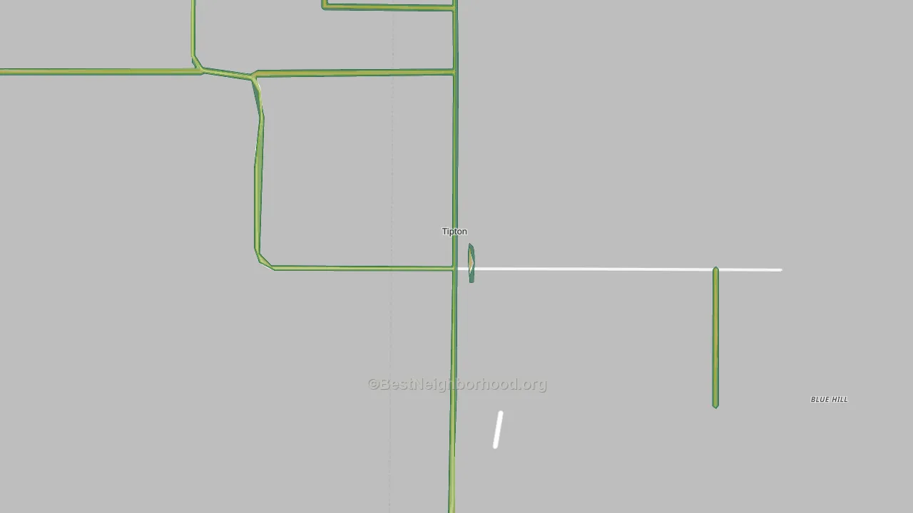 Tipton, KS Map of Noise Levels in Tipton