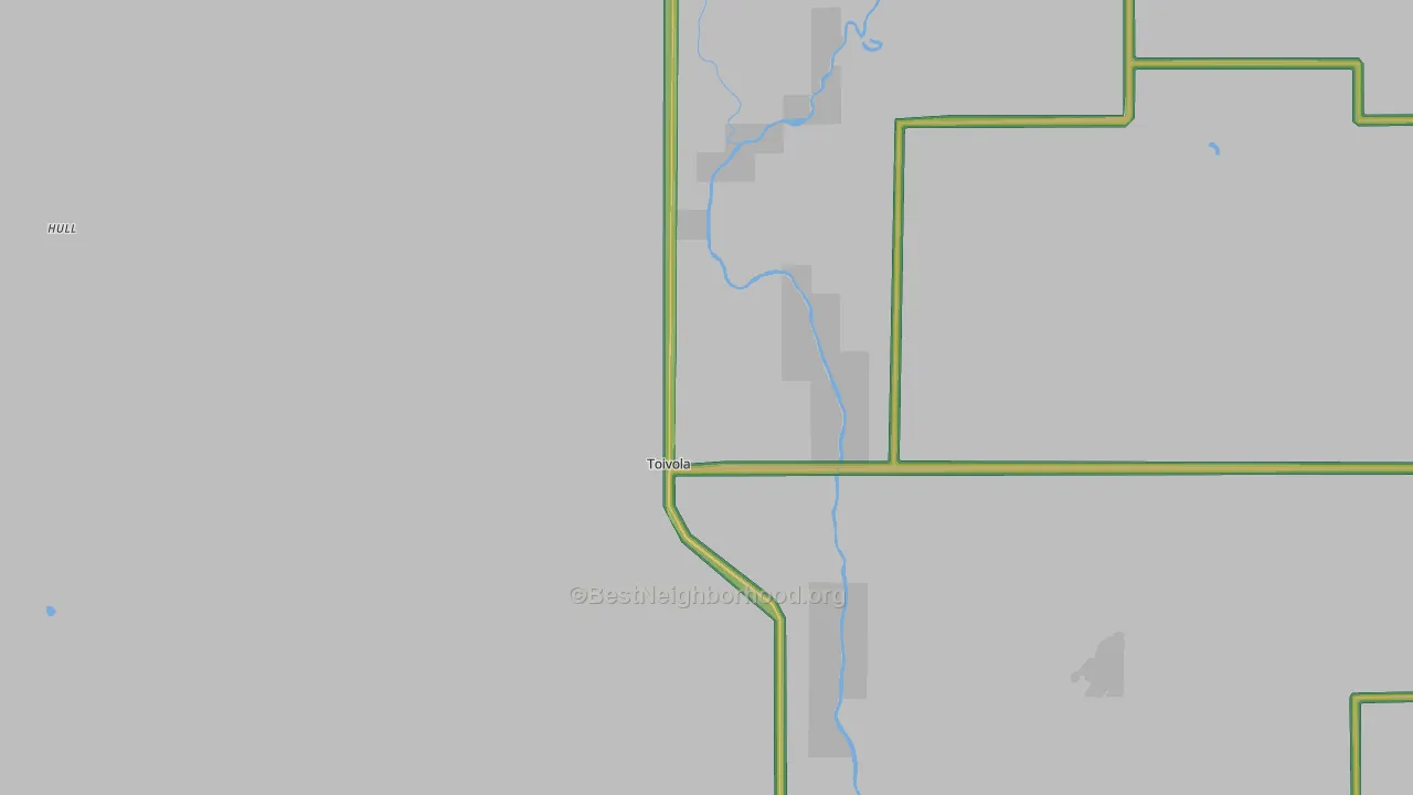 Toivola, MN Map of Noise Levels in Toivola