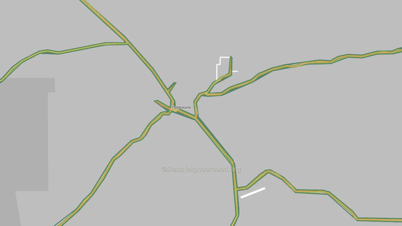 Tombstone, AZ Map of Noise Levels in Tombstone