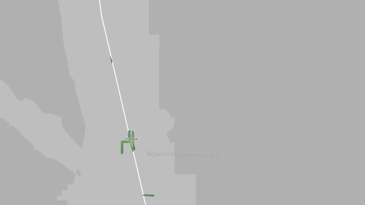 Toms Place, CA Map of Noise Levels in Toms Place