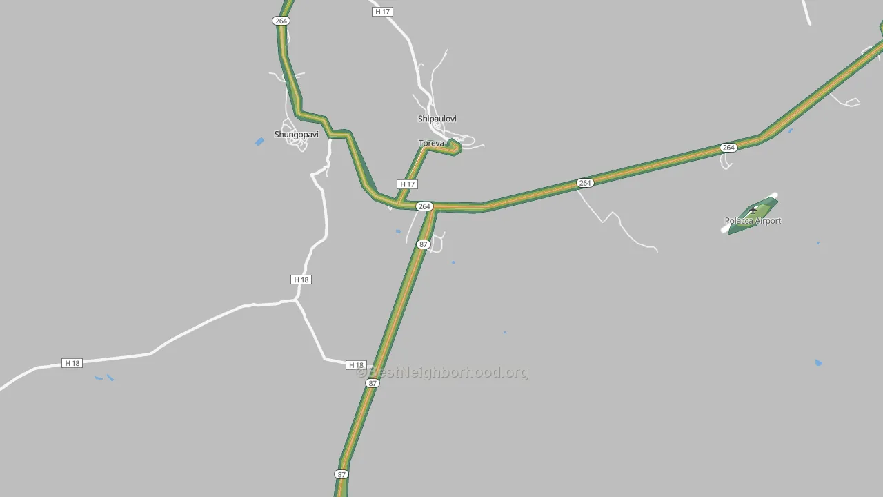 Toreva, AZ Map of Noise Levels in Toreva