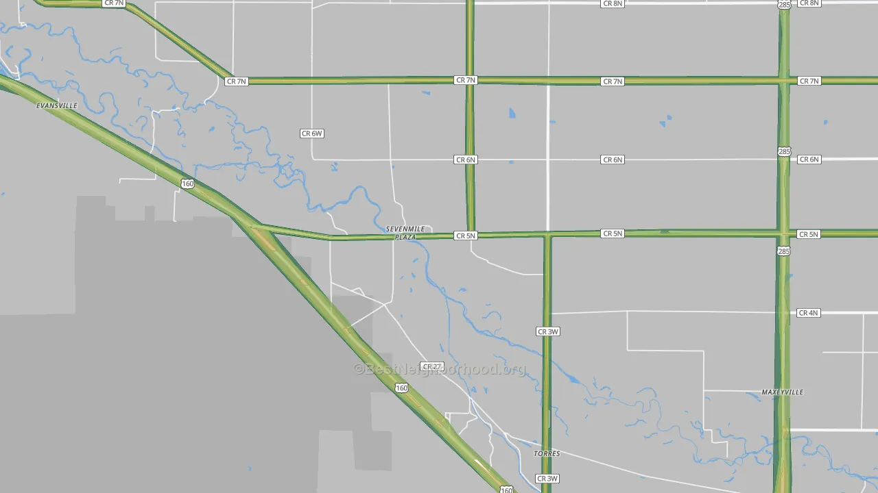 Torres, CO Map of Noise Levels in Torres