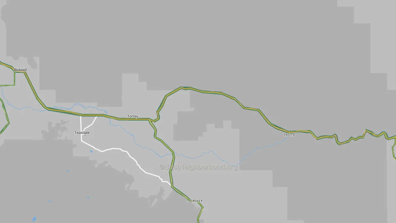 Torrey, UT Map of Noise Levels in Torrey