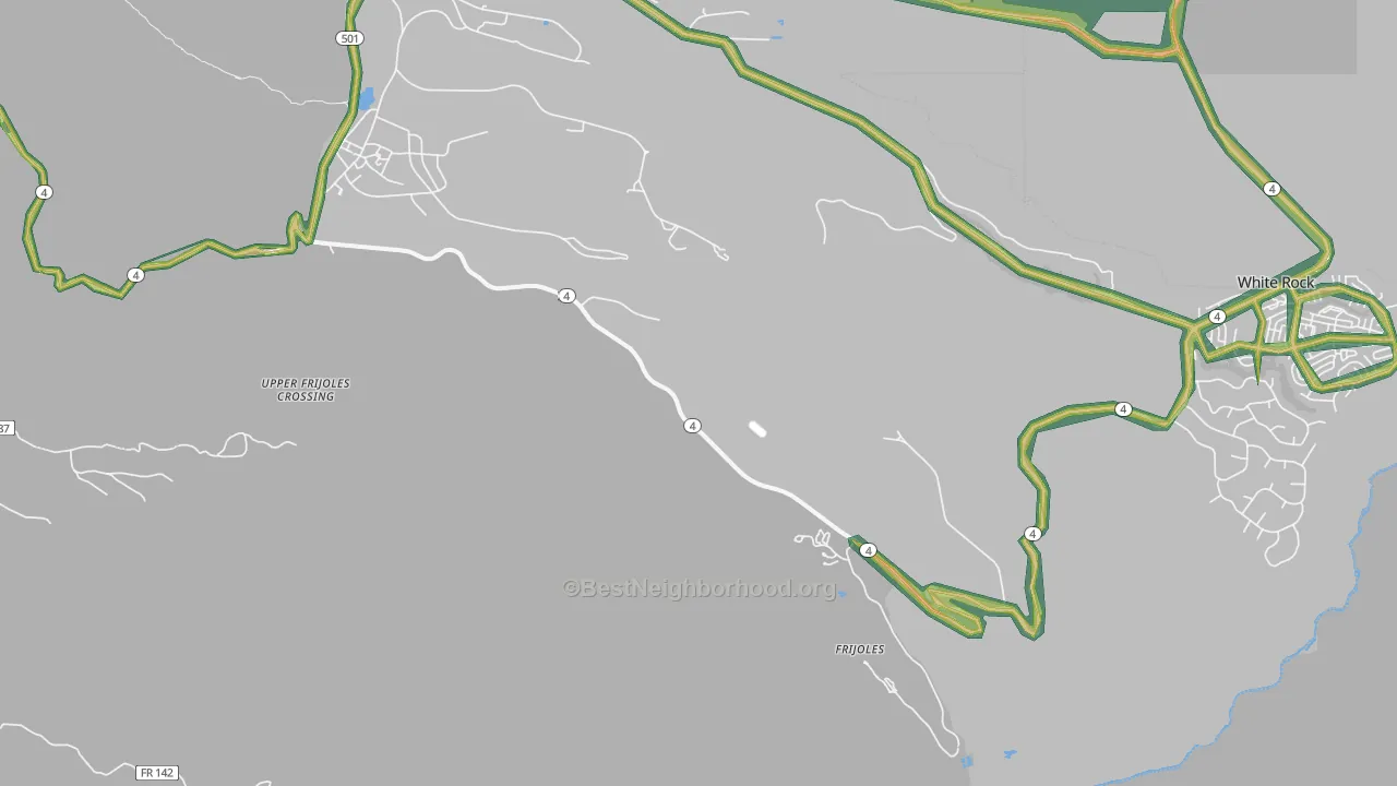 Totavi, NM Map of Noise Levels in Totavi