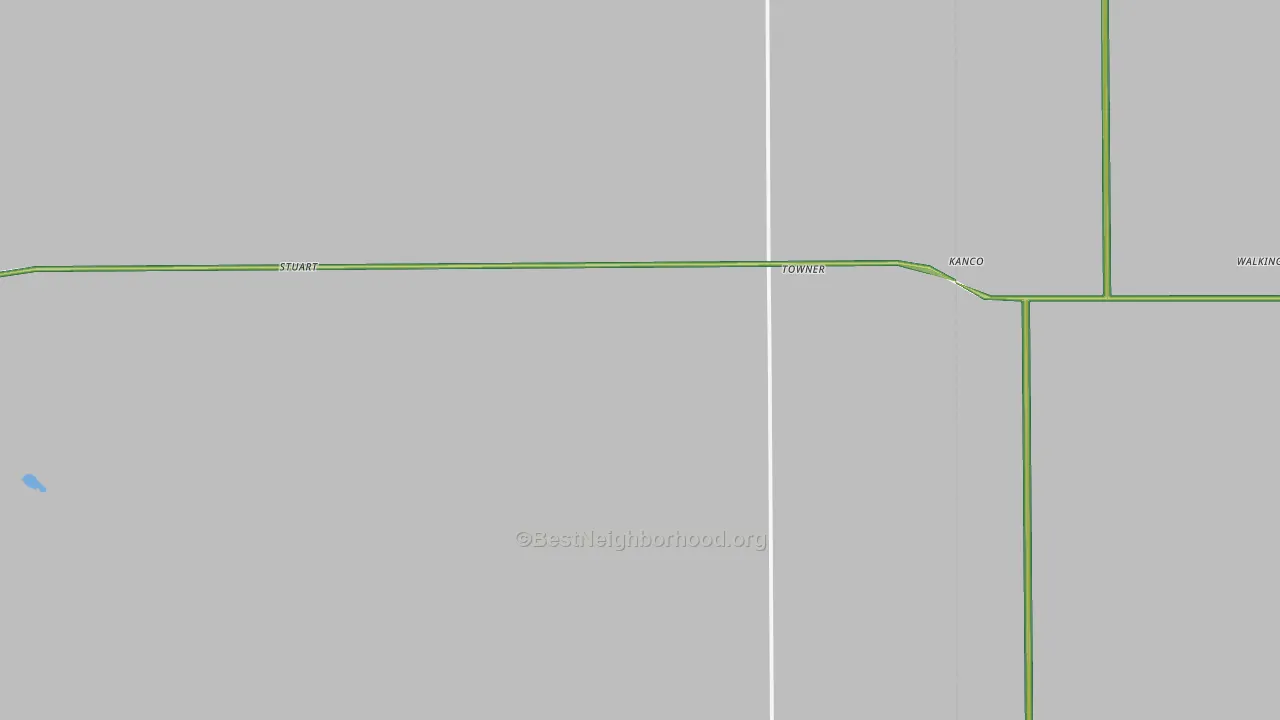Towner, CO Map of Noise Levels in Towner