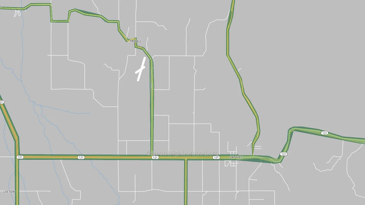 Tridell, UT Map of Noise Levels in Tridell