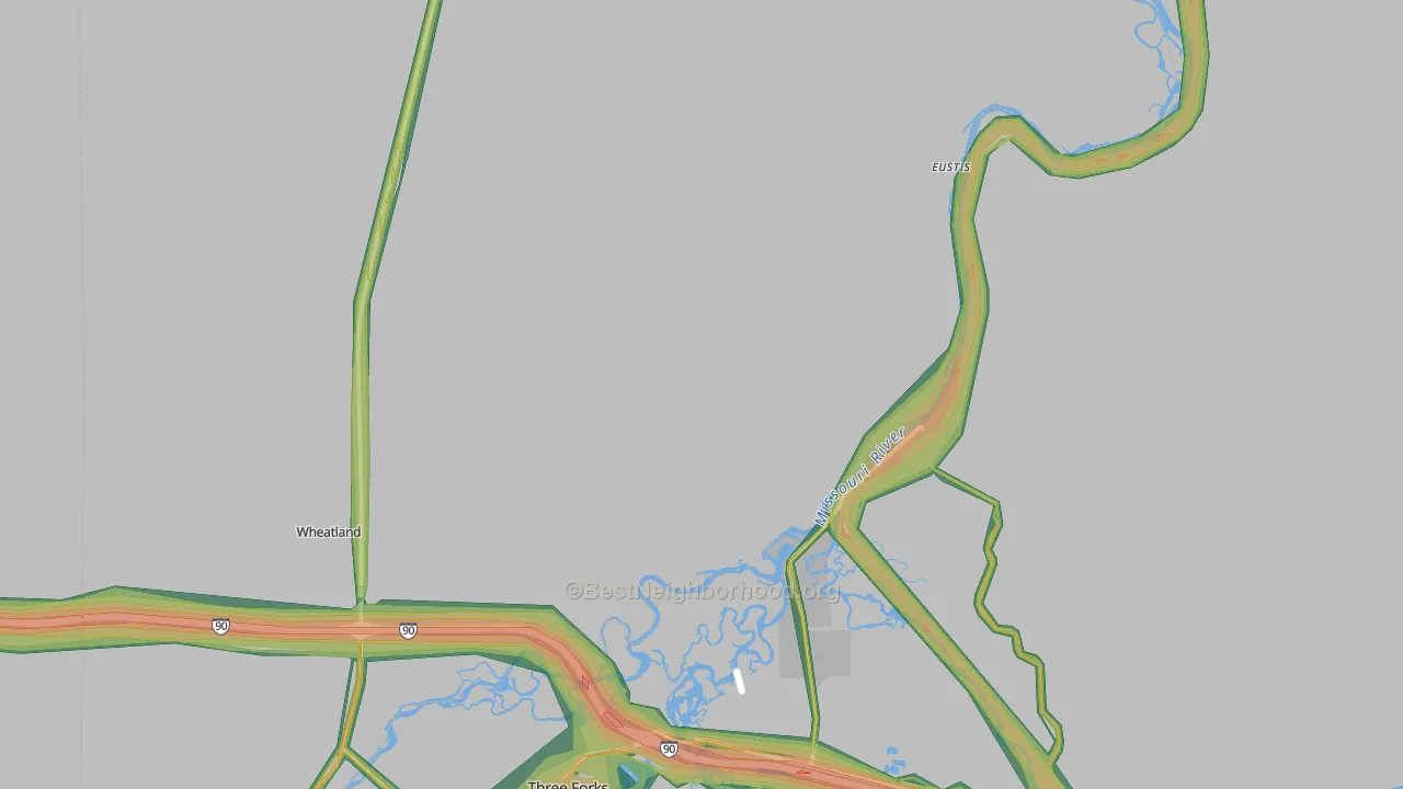 Trident, MT Map of Noise Levels in Trident