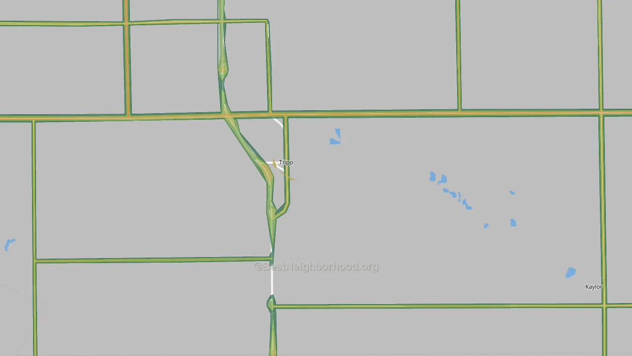Tripp, SD Map of Noise Levels in Tripp