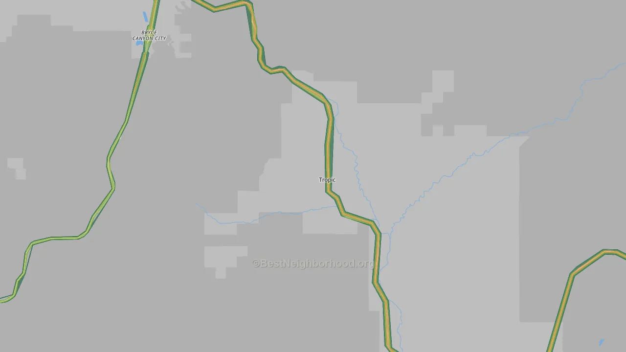 Tropic, UT Map of Noise Levels in Tropic
