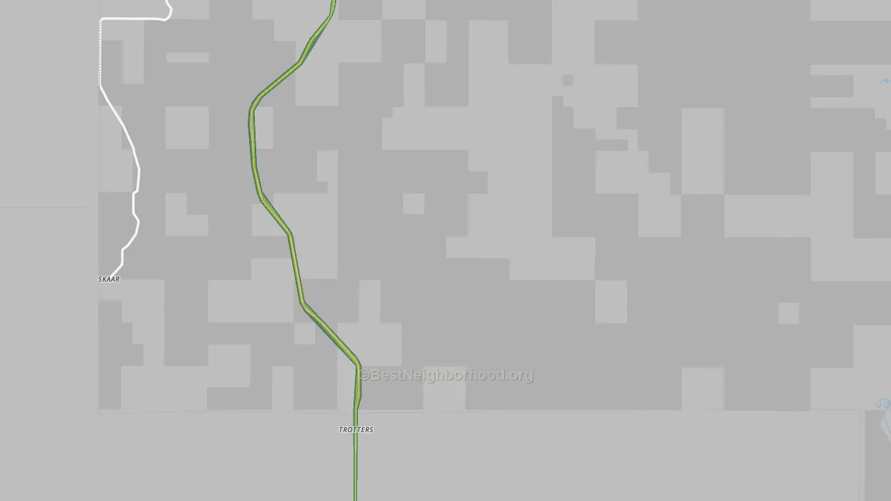 Trotters, ND Map of Noise Levels in Trotters