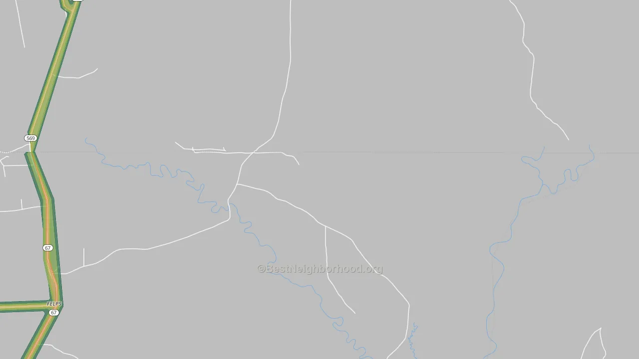 Troy, LA Map of Noise Levels in Troy