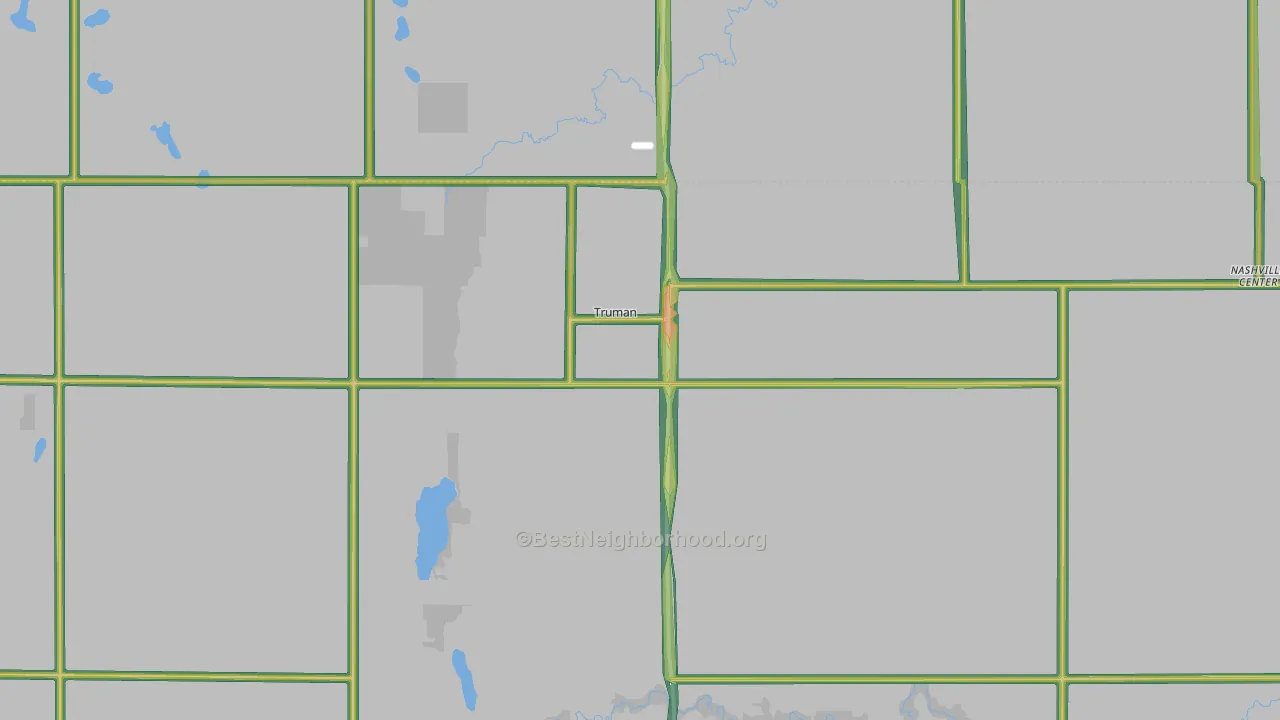 Truman, MN Map of Noise Levels in Truman