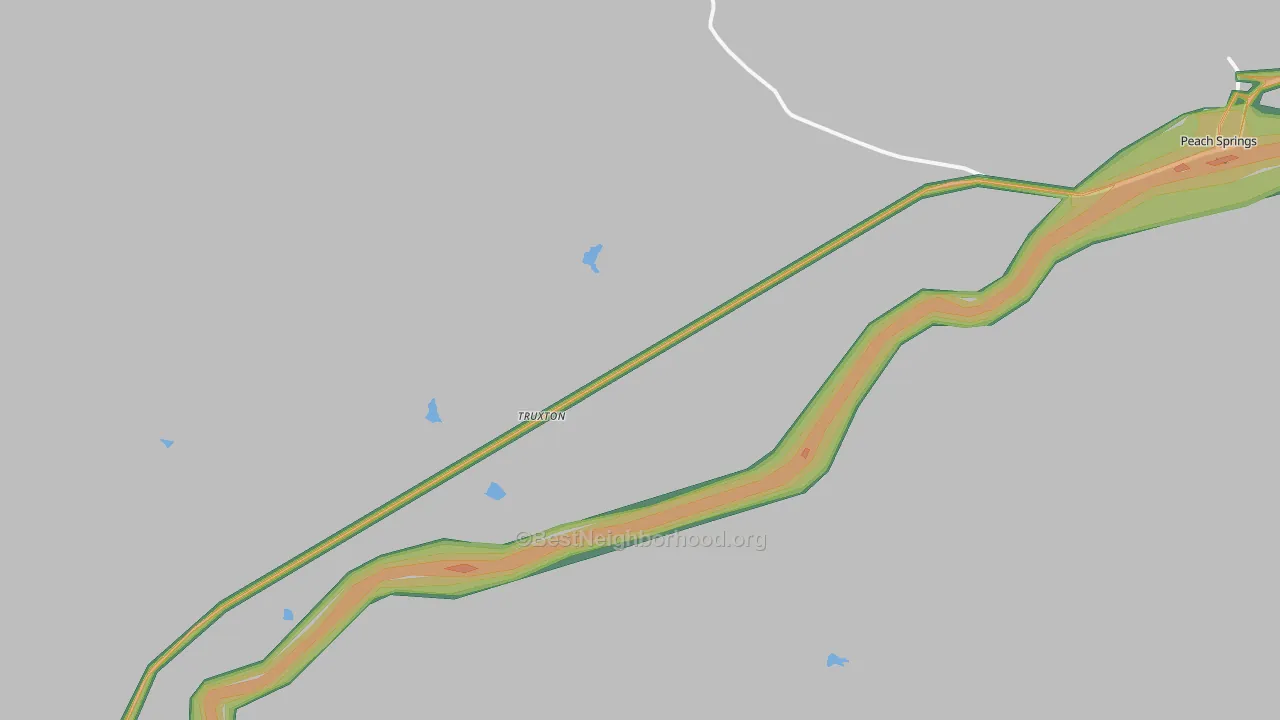 Truxton, AZ Map of Noise Levels in Truxton