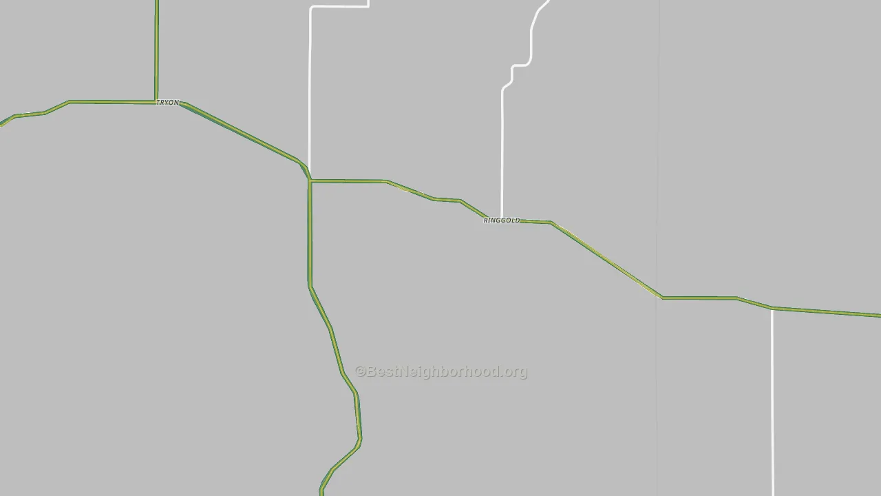 Tryon, NE Map of Noise Levels in Tryon