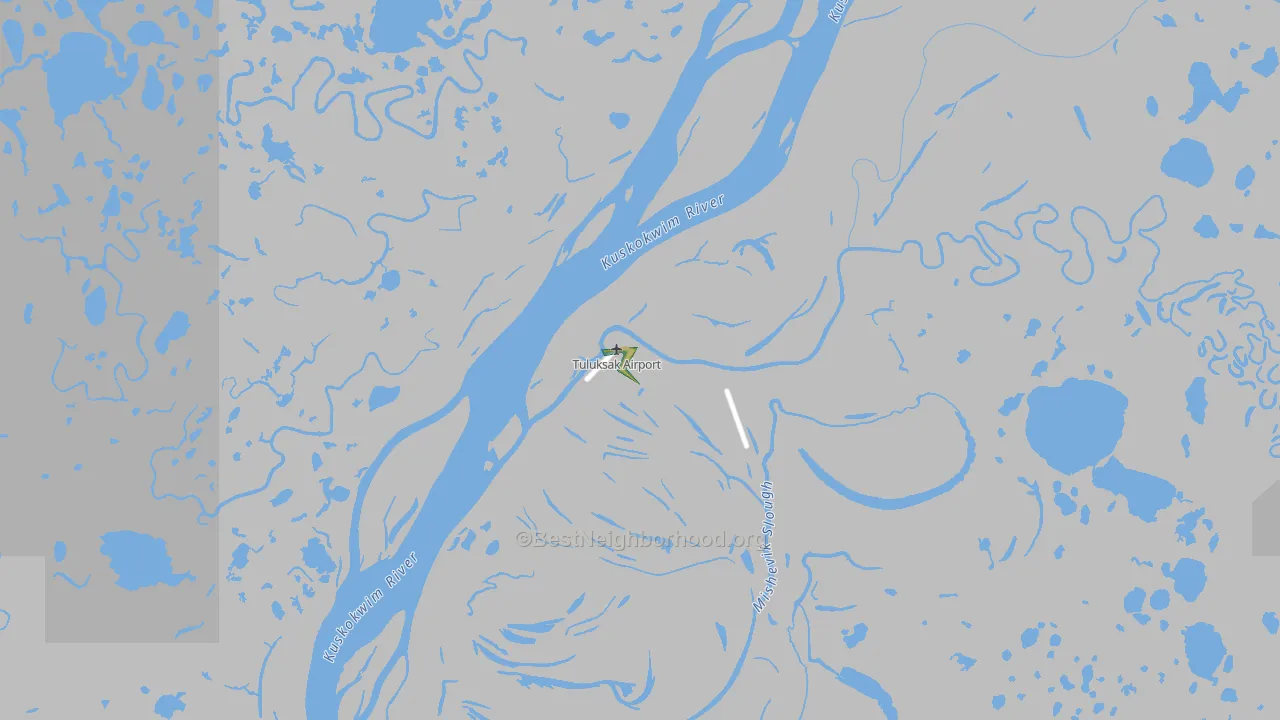 Tuluksak, AK Map of Noise Levels in Tuluksak