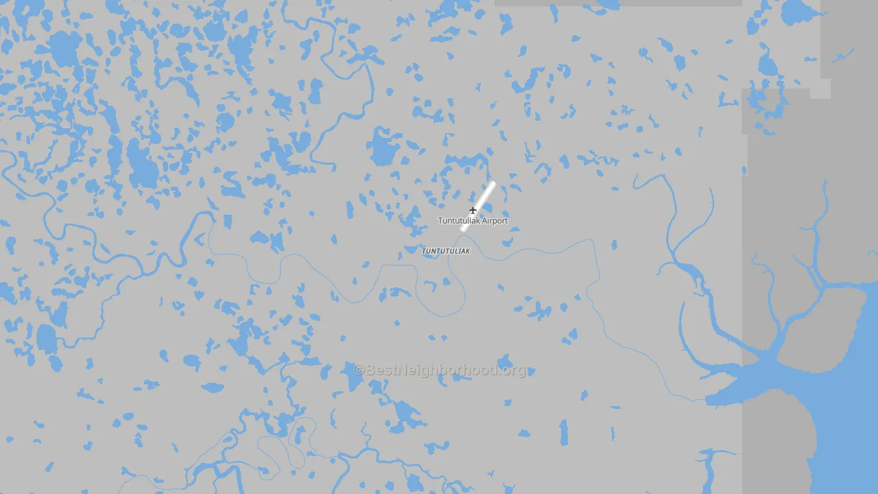 Tuntutuliak, AK Map of Noise Levels in Tuntutuliak