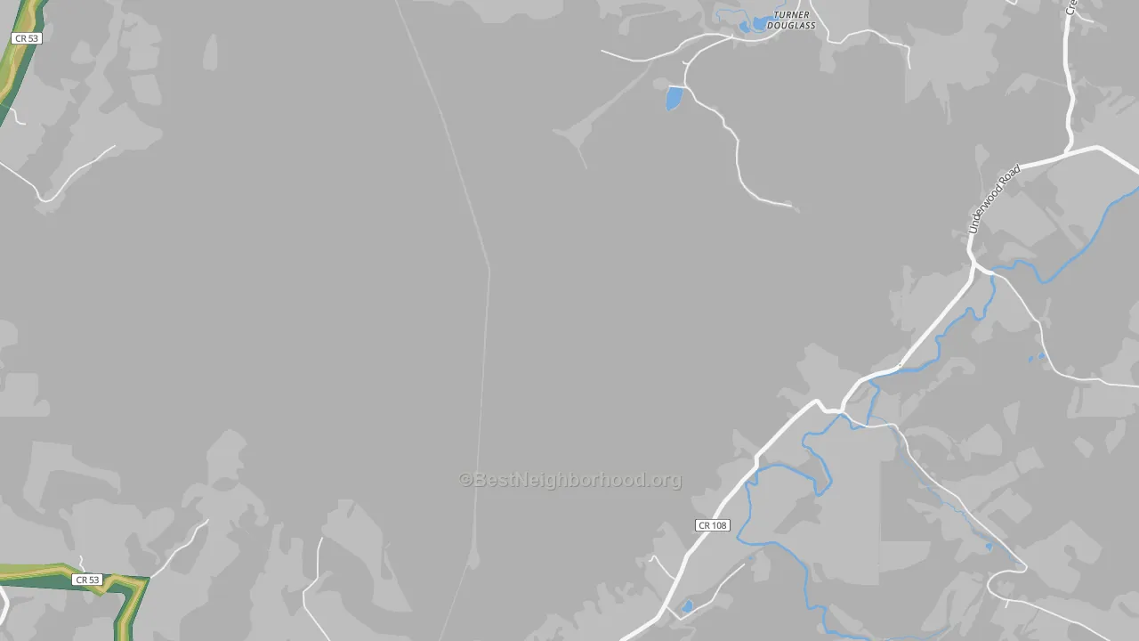 Turner Douglass, WV Map of Noise Levels in Turner Douglass