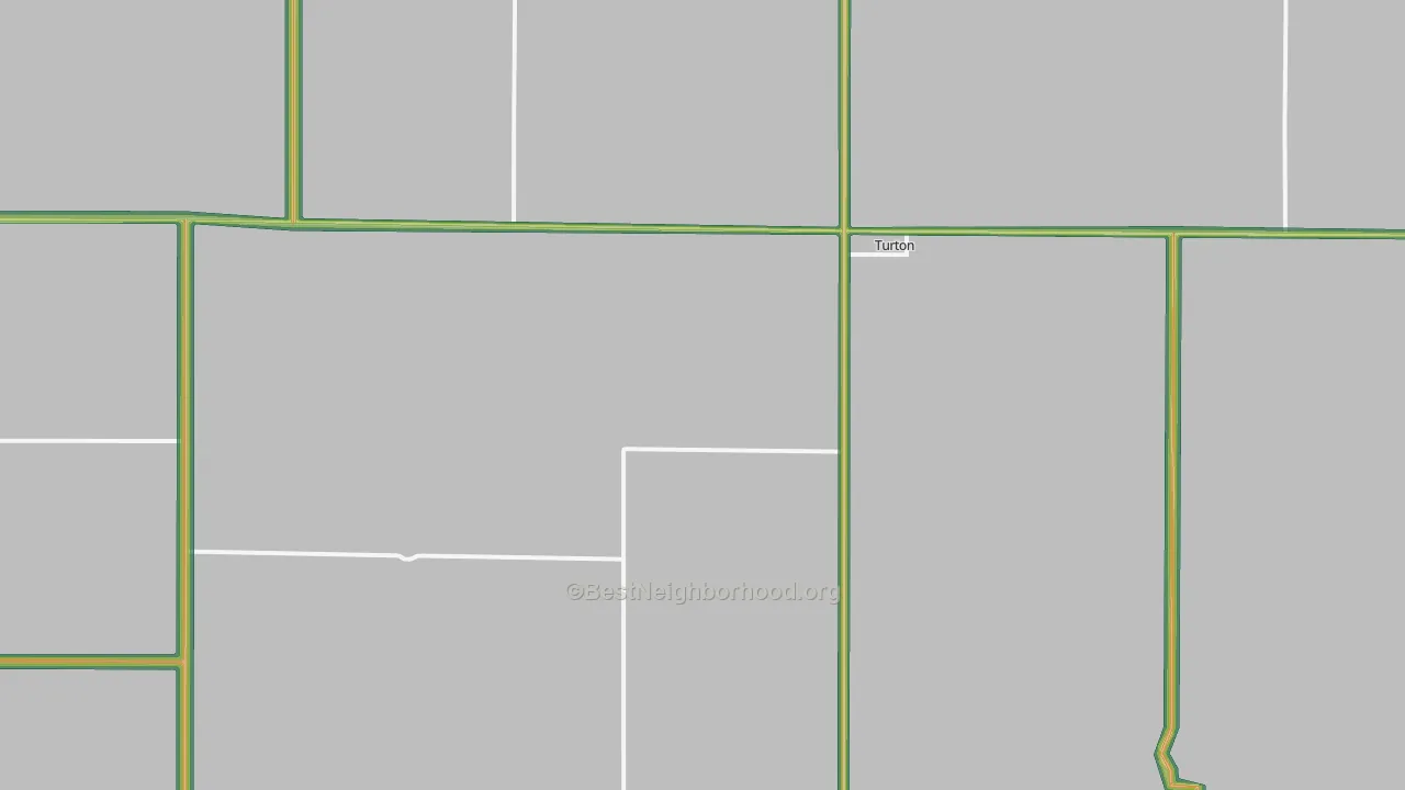 Turton, SD Map of Noise Levels in Turton