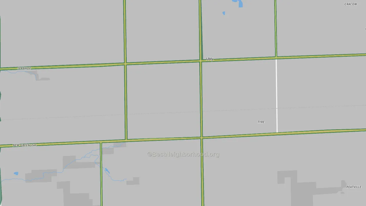 Ubly, MI Map of Noise Levels in Ubly