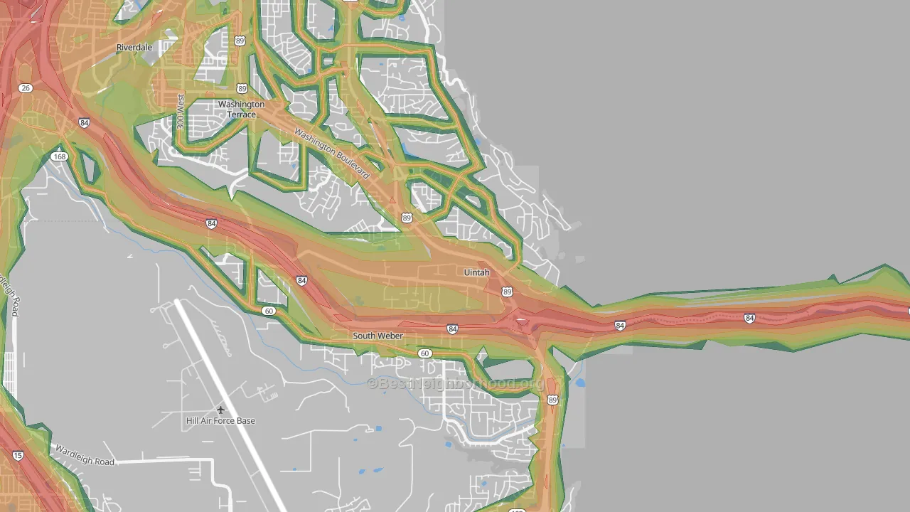 Uintah, UT Map of Noise Levels in Uintah