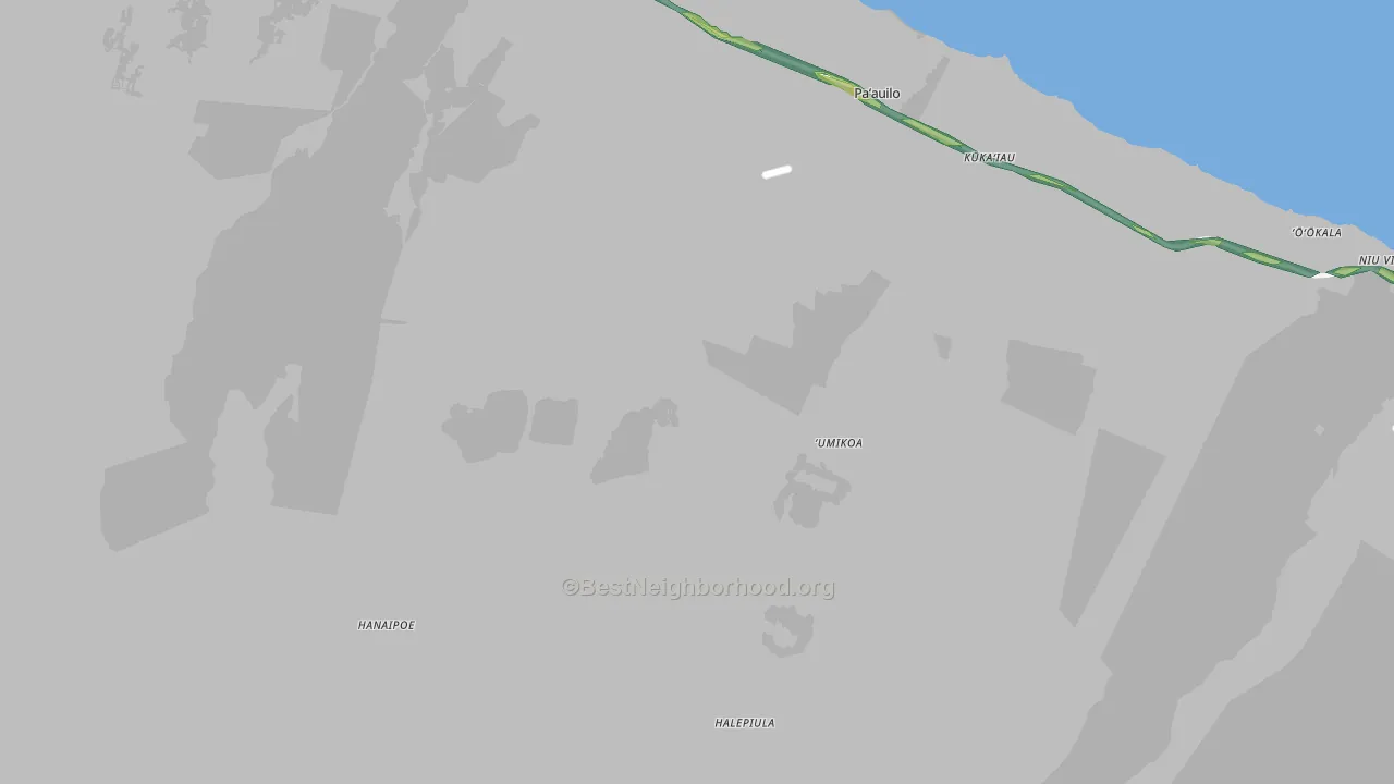 Umikoa, HI Map of Noise Levels in Umikoa