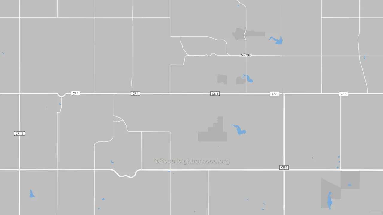 Union, ND Map of Noise Levels in Union