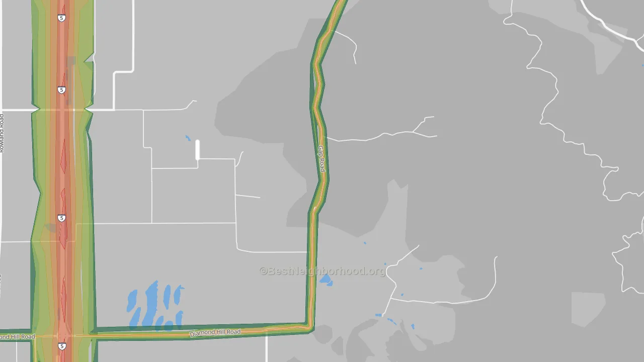 Union Point, OR Map of Noise Levels in Union Point