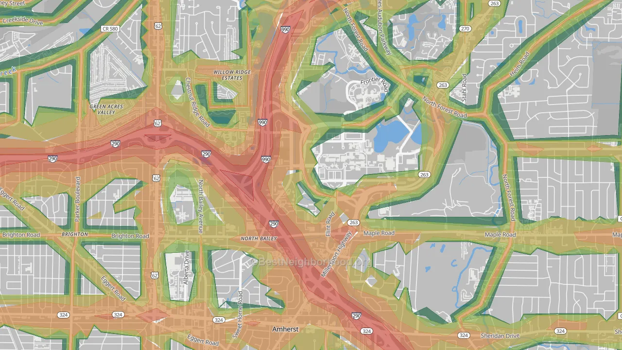 University at Buffalo, NY Map of Noise Levels in University at Buffalo