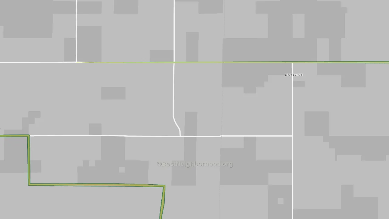 Utleyville, CO Map of Noise Levels in Utleyville