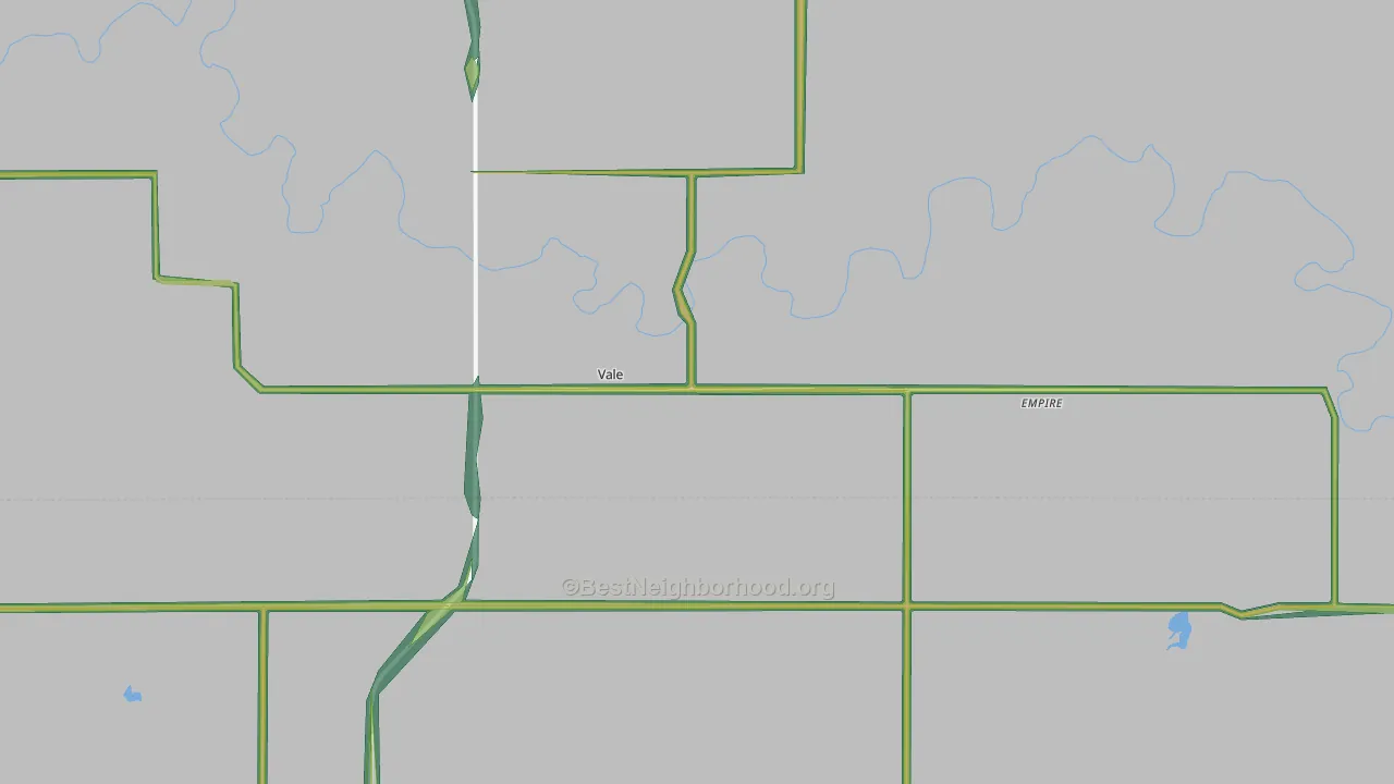 Vale, SD Map of Noise Levels in Vale
