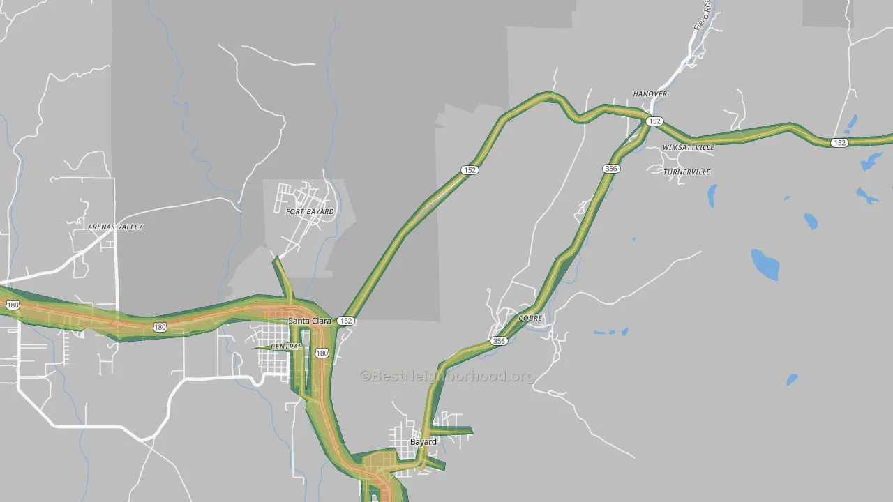 Vanadium, NM Map of Noise Levels in Vanadium