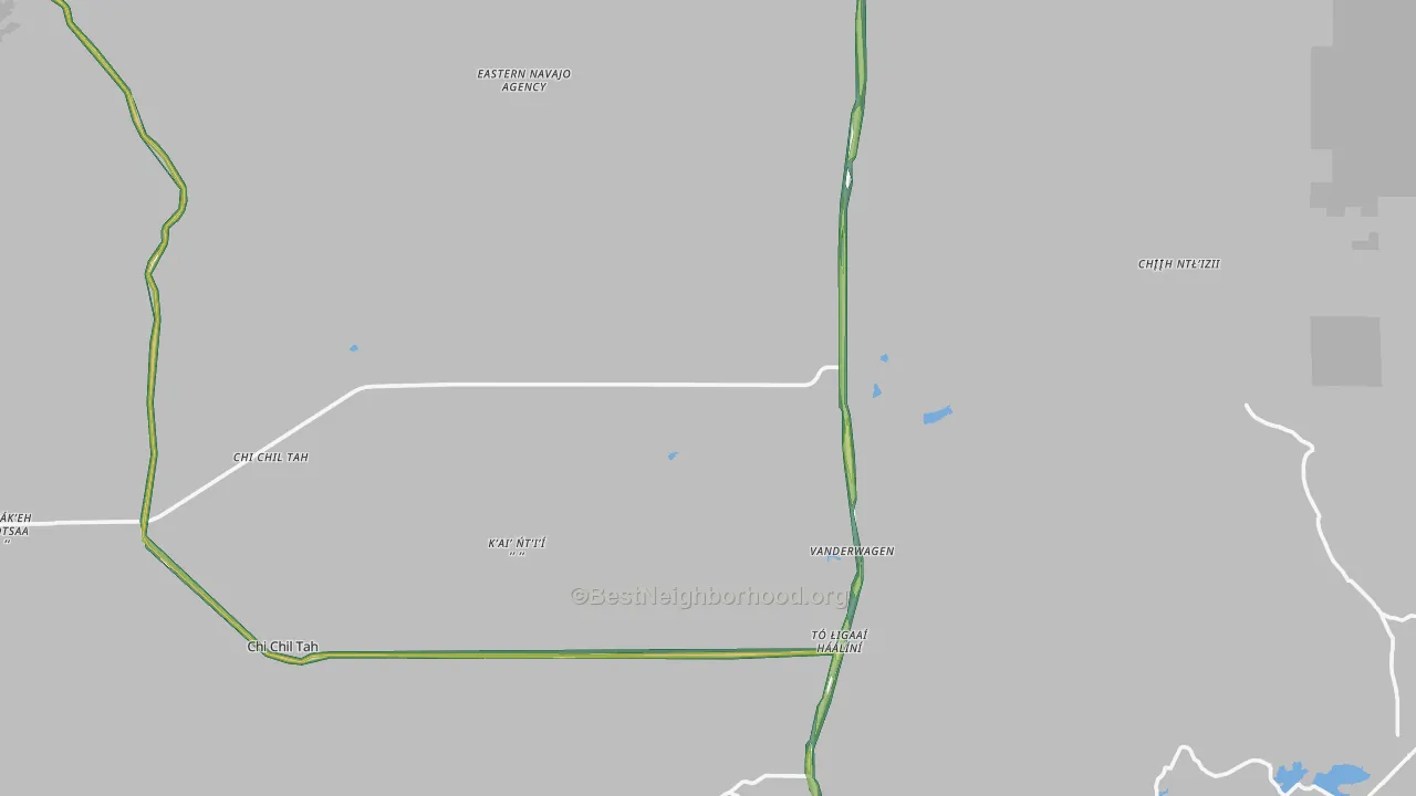 Vanderwagen, NM Map of Noise Levels in Vanderwagen