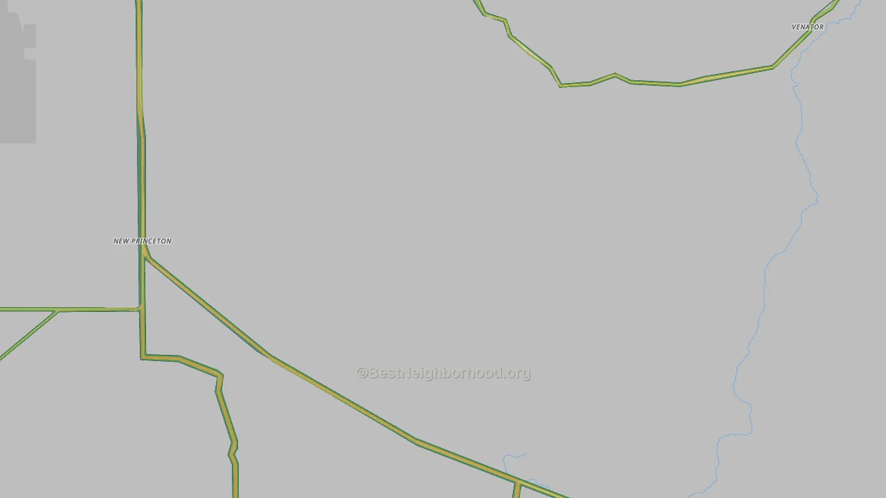 Venator, OR Map of Noise Levels in Venator