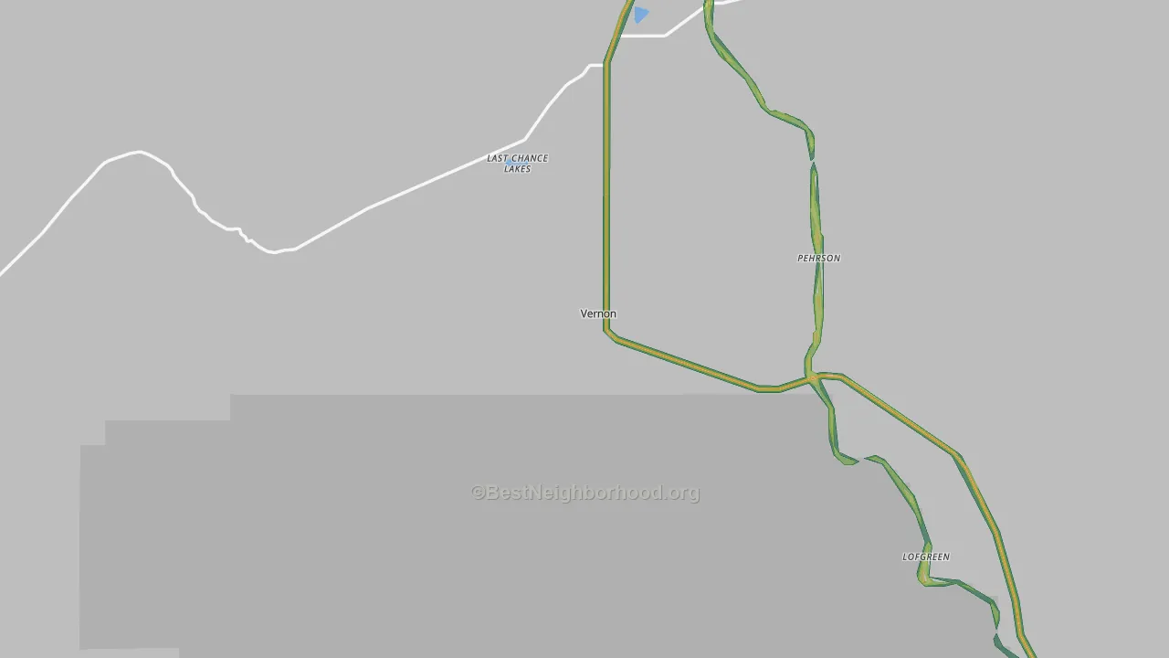 Vernon, UT Map of Noise Levels in Vernon
