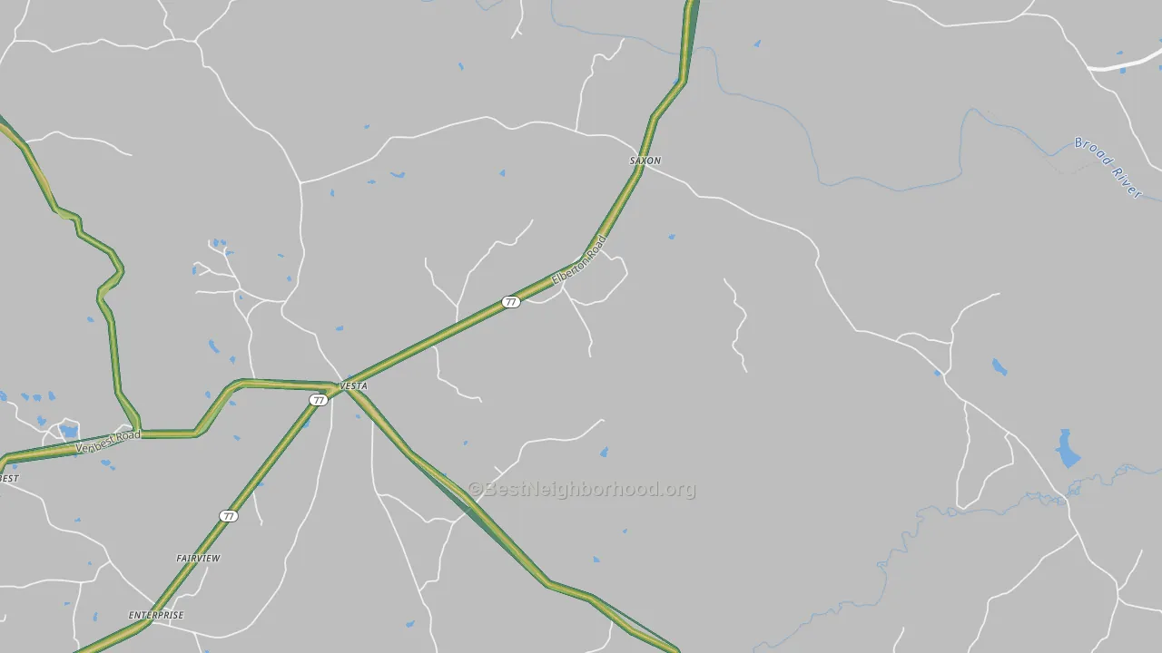 Vesta, GA Map of Noise Levels in Vesta