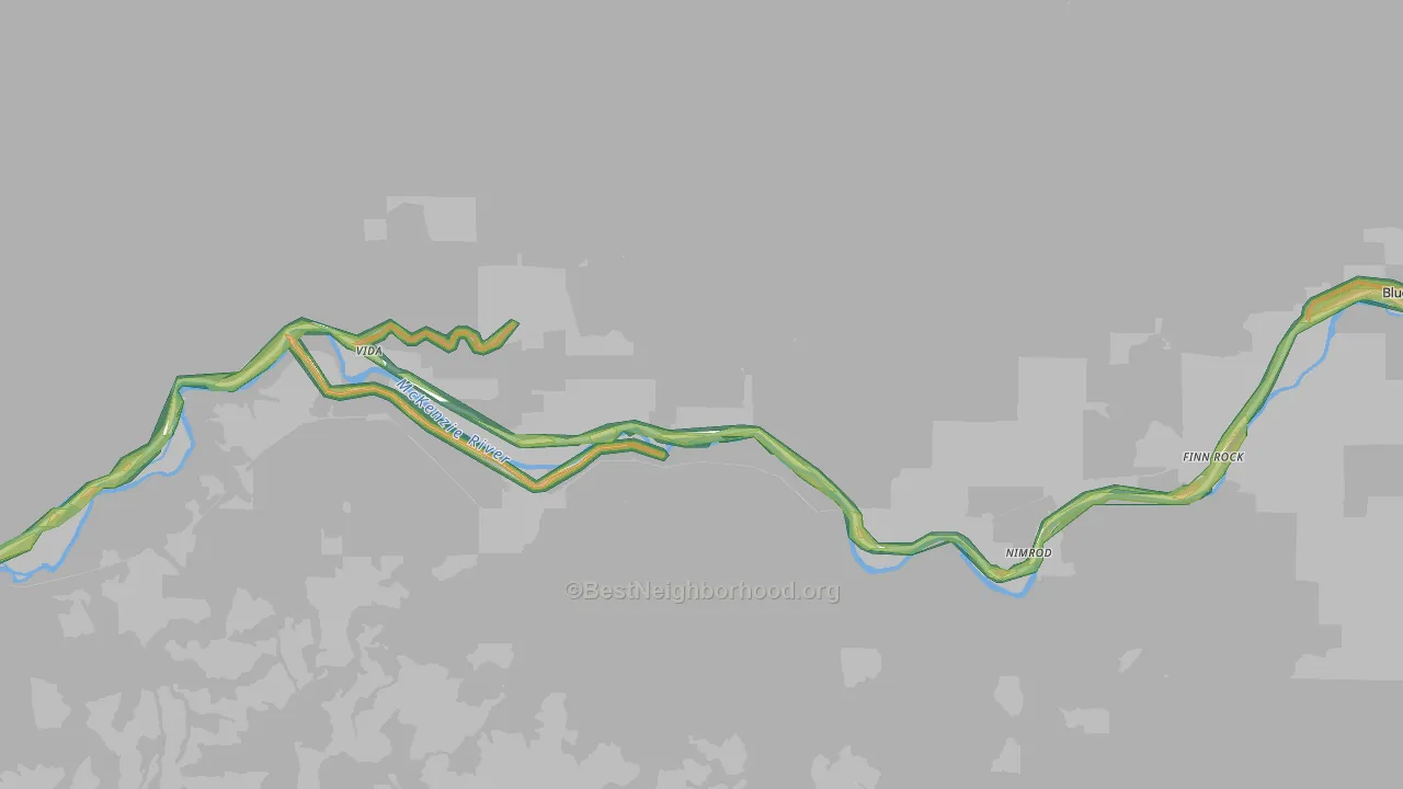 Vida, OR Map of Noise Levels in Vida