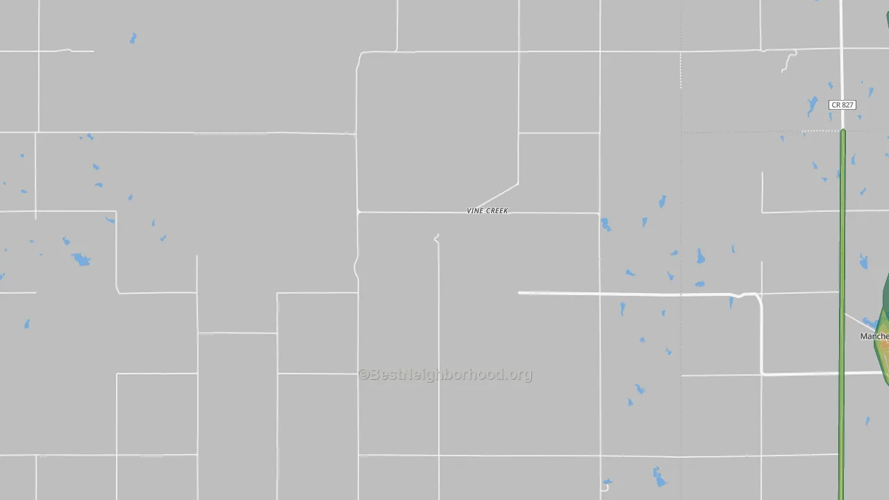 Vine Creek, KS Map of Noise Levels in Vine Creek
