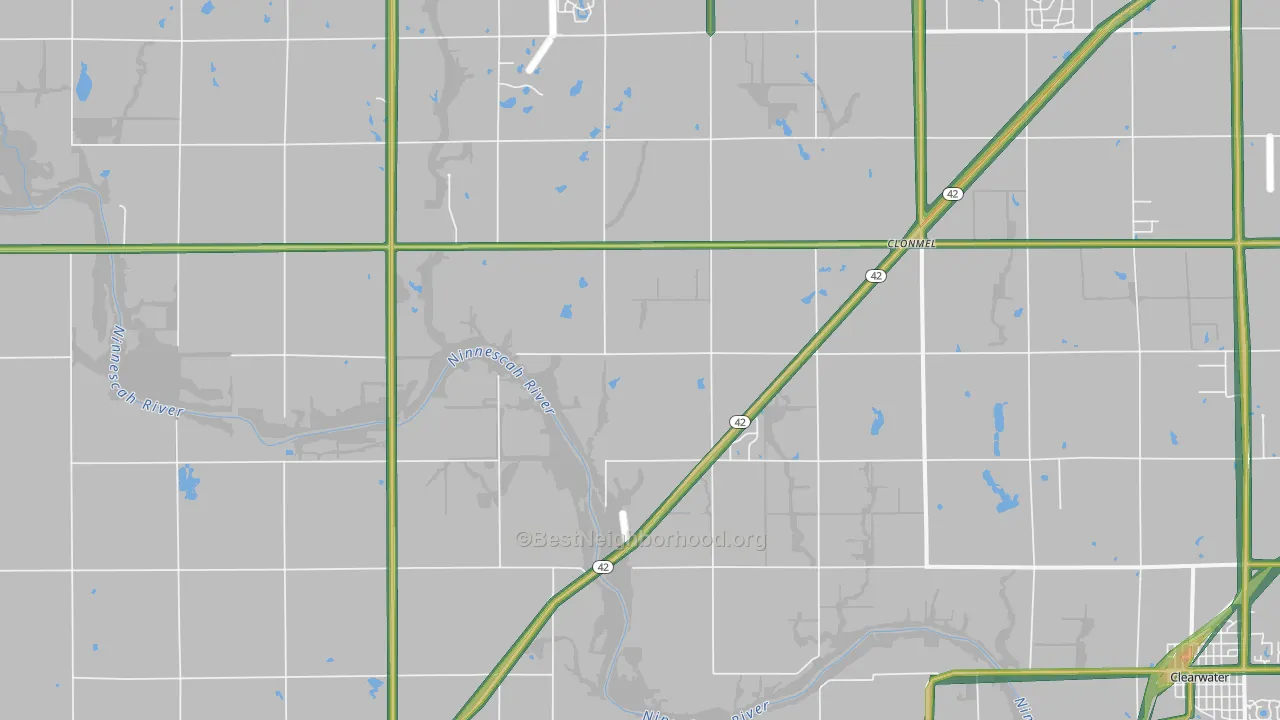 Viola, KS Map of Noise Levels in Viola