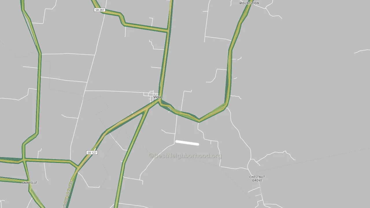 Viola, TN Map of Noise Levels in Viola