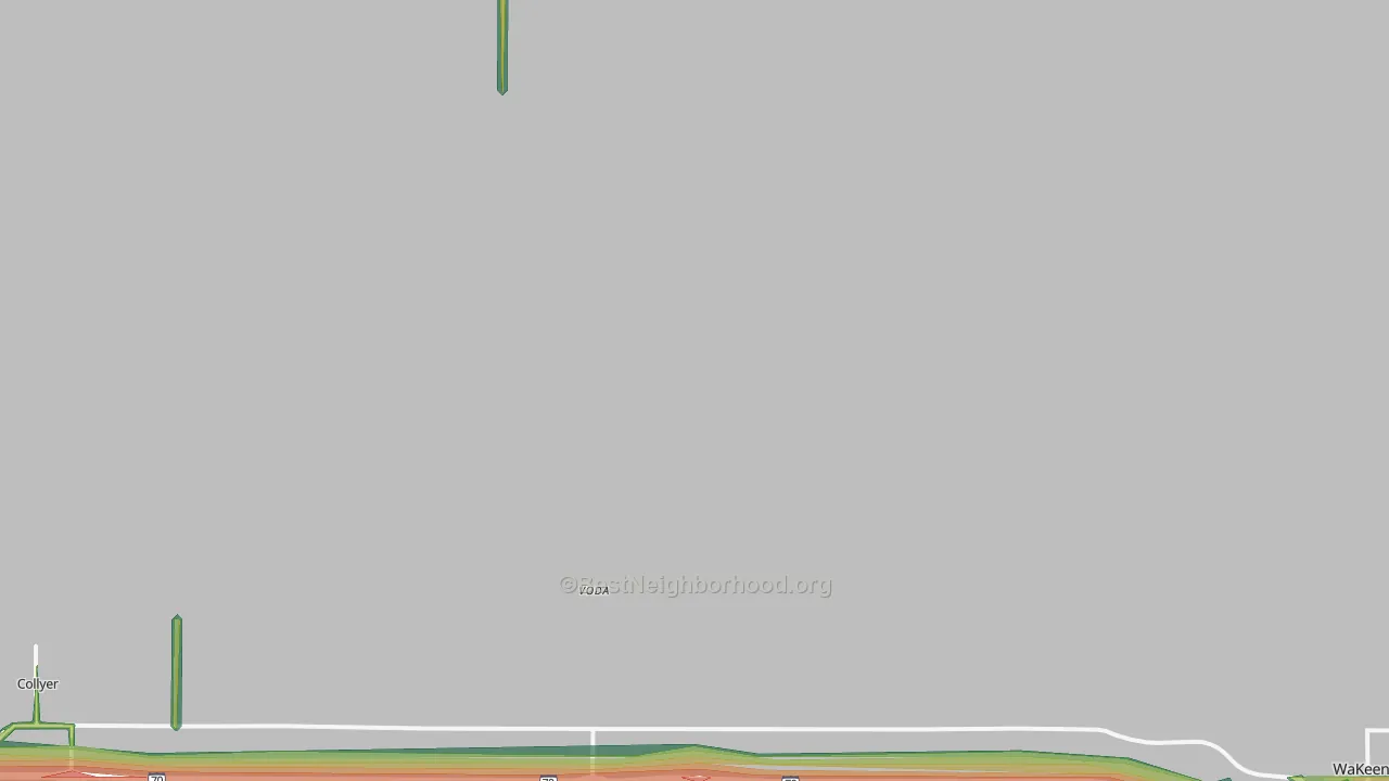 Voda, KS Map of Noise Levels in Voda